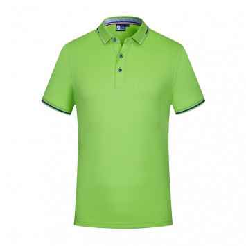 MLD1918#经典珠地桑蚕丝短袖POLO衫