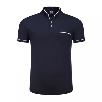 XBHD2817#竹麻纤维立领短袖