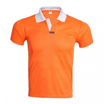 PTS020#运动拼色翻领