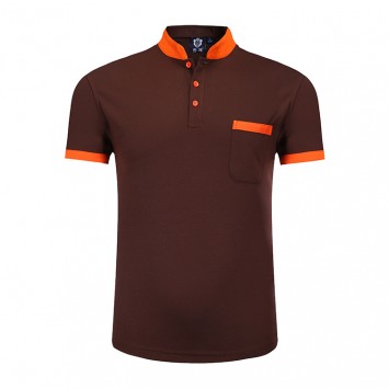 XBHD2816#竹麻纤维立领短袖