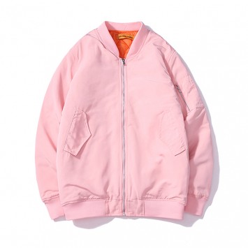 CP9527#纯色加厚夹棉拉链外套