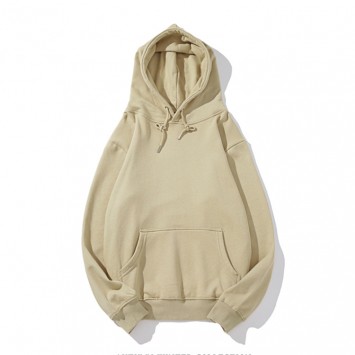 CPU849#纯棉面料抽绳带帽套头卫衣