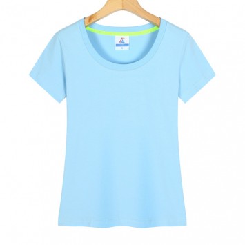 TLW4002#女款40支丝光棉圆领T恤