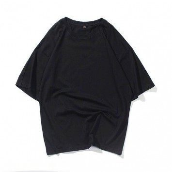 DYMH003#21支蚀毛精梳纯棉五分袖嘻哈款