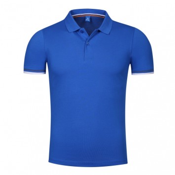 PZT6890#棉涤双面领短袖200克