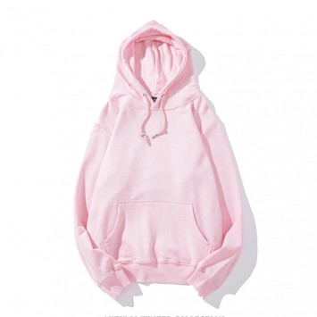 CPU849#纯色抽绳带帽套头卫衣