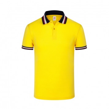 PTS090#幼珠间色翻领