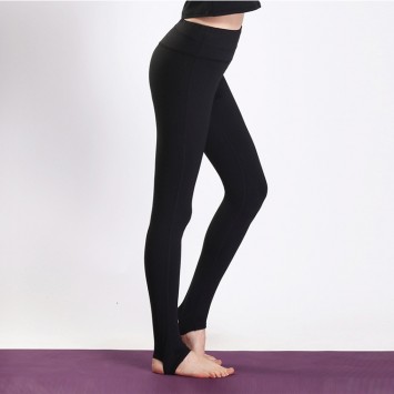 BWK1012#全黑脚踏长裤