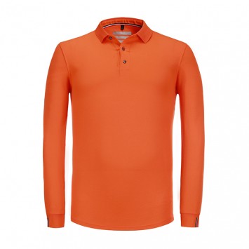 MJYP7895#超爽丝光棉长袖POLO