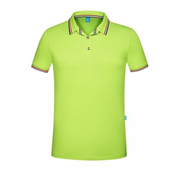 PZT6881#200克棉涤细珠翻领短袖