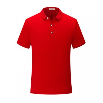 WFS1818#男款巴洛克纯色翻领短袖