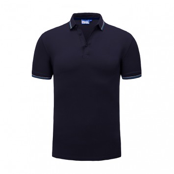 WFS7993#欧根棉翻领短袖POLO衫