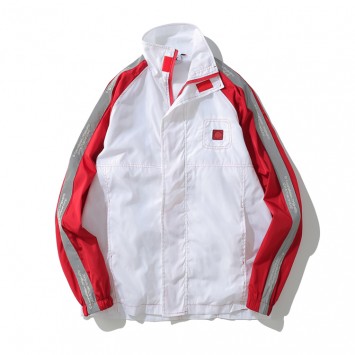 CPX6620#带反光条立领拉链风衣外套