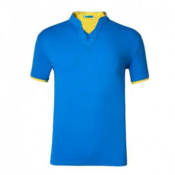 PTS070#奥戴尔拼色立领