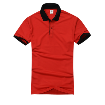 PSH679#珠地撞色polo衫