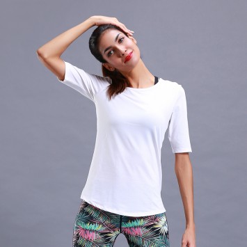 SXBRDX702#瑜伽健身服网孔中袖上衣