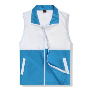 WHVM004-2#制服呢单层前后拼马甲