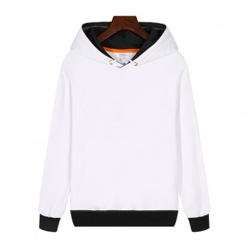 SGYY305#带帽套头纯色撞边卫衣