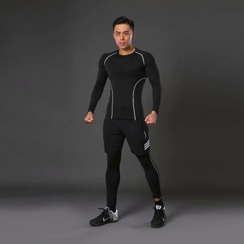 SXBJT262/1008#加绒新款紧身衣套装