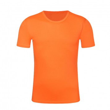 BMY170#网眼速干料圆领短袖T恤