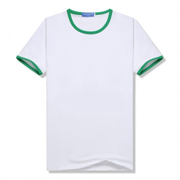 HBT2208#成人款莫代尔撞边圆领