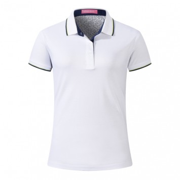 PZT6887B#女款棉涤细珠翻领200克