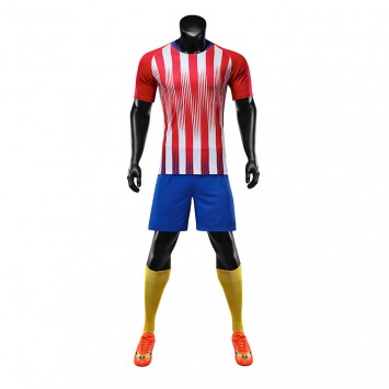 SXBJT854/837#光板足球服马竞主场红色/客场深绿色套装