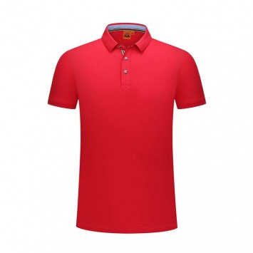 HXH2701#铜氨珠地纯色翻领短袖