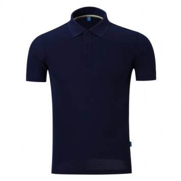 PZT901A#男款CVC翻领短袖210克