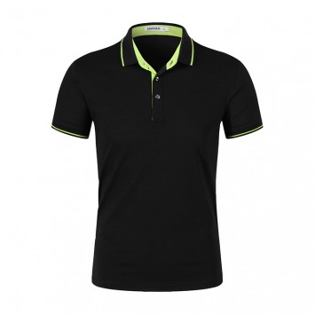 PZR6883#32支冰陶丝翻领短袖polo衫