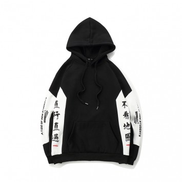 CPE12#抽绳带帽套头加绒卫衣