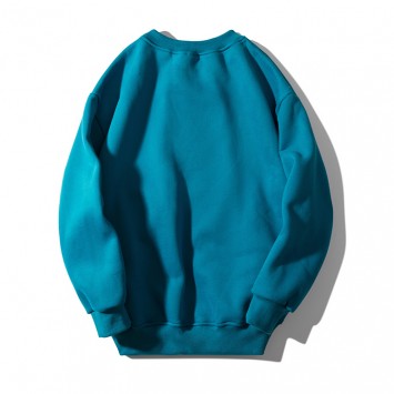 CPW8032#纯色圆领纯棉加绒卫衣