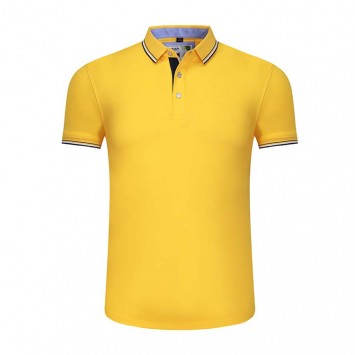 PZT6886#棉涤细珠翻领短袖200克