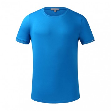 WFSA132#丝光棉圆领短袖T恤衫