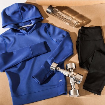 BWU1501#瑜伽镂空卫衣