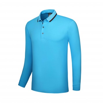 HXM3102#260g兰精棉拉架翻领长袖