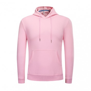 BMY501#纯棉不倒绒带帽套头卫衣