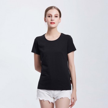 HLSP084433#女款纯棉圆领短袖衫